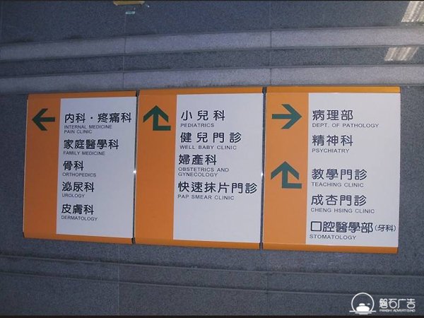 河北醫(yī)院系統(tǒng)導視標牌公司